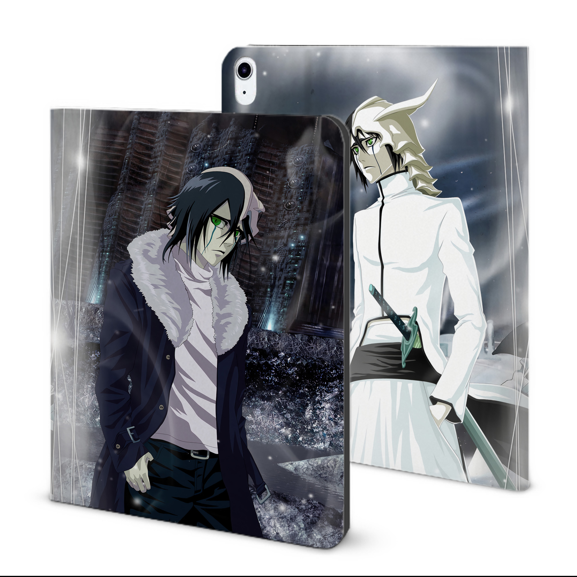 （画像用） ブリーチ BLEACH IPad ケース ブック型 PUレザー TPU 耐衝撃 軽量 薄型 ペン収納なし 全面保護 IPad 各モデル対応